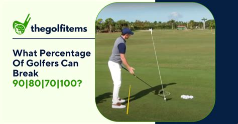 what percent of golfers break 70